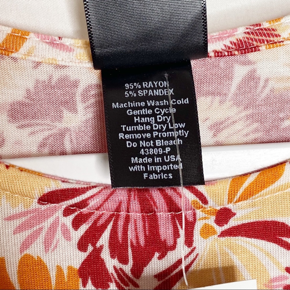 NWT Agnes & Dora Spring Floral Swing Tunic Dress - Picture 3 of 6